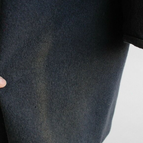 Vintage 1940s Movie Costume Coat, Navy Blue Wool, Hollywood Memorabilia - Picture 10 of 13